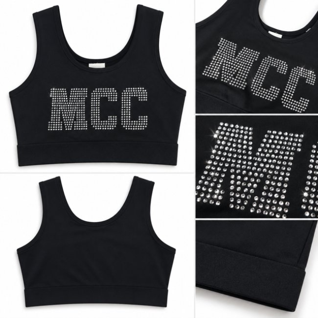 MCC Top Crop Sport neutral - einseitg bedruckt